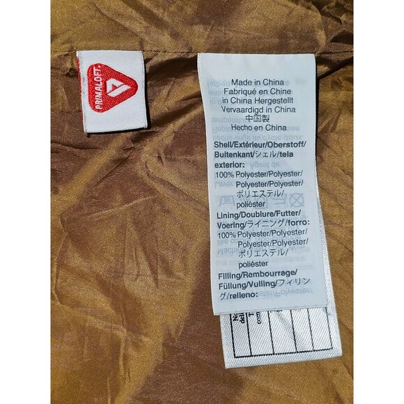 Madewell Men's Golden Brown Polyester Packable Puffer Jacket Size Medium 1754 - Picture 9 of 12